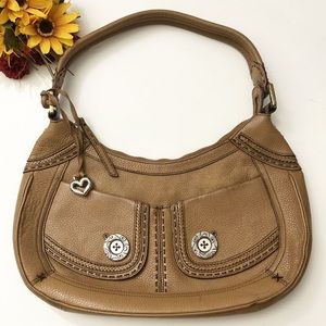 Brighton Tan Genuine Leather Shoulder Bag